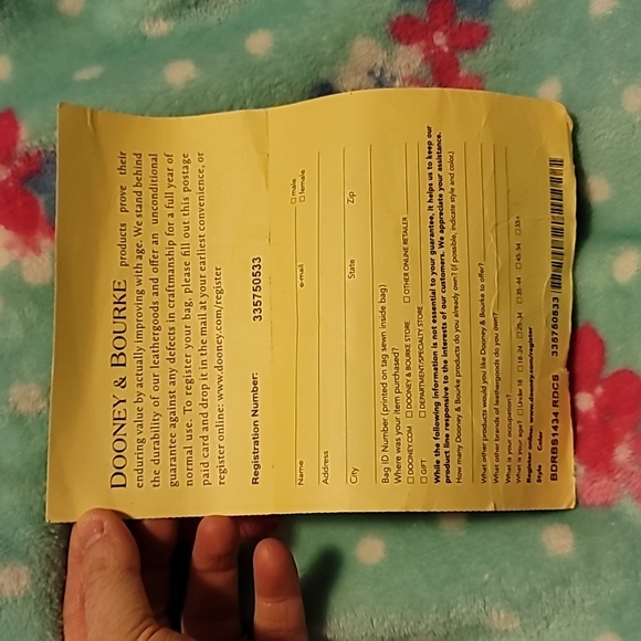 Dooney and Bourke Red Suede Bag - Picture 15 of 17